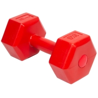 Set of dumbbells composite EB FIT 2x3 kg red 1027036