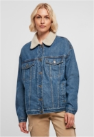 Jacheta Oversized Sherpa Denim dama Urban Classics