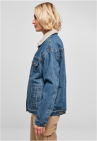 Jacheta Oversized Sherpa Denim dama Urban Classics