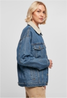 Jacheta Oversized Sherpa Denim dama Urban Classics