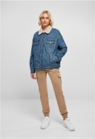 Jacheta Oversized Sherpa Denim dama Urban Classics