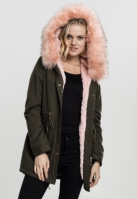 Peached Teddy Lined Parka dama Urban Classics