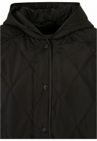 Geaca Oversized Diamond Quilted Hooded dama Urban Classics