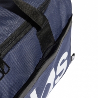 Geanta box adidas Essentials Linear Duffel Small navy blue and white HR5353