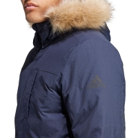 Jacheta adidas Parka Hooded Fur men's navy blue IK0552