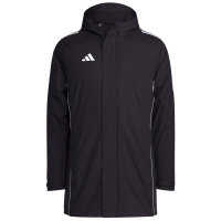 Jacheta adidas Tiro 24 Stadium Parka men's black and white IJ7391