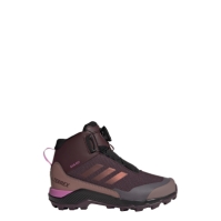 Ghete adidas Terrex Mid BOA ploaie.RDY Hiking pentru Copii negru maro inchis wonder rosu p