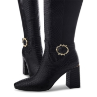 Gheata Moda in Pelle Saretta Knee High