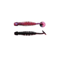 GRUB POWER LEECH 5CM SALMON EGG rosu negru 12BUC PL BERKLEY