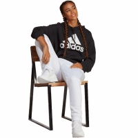 Hanorac Bluza damska adidas Essentials Big Logo Oversized French Terry czarna HR4934