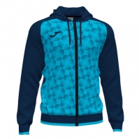 Hanorac Supernova Iii Zip-up Navy Fluor Turquoise Joma