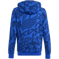 Hanorac pentru copii adidas Essentials Allover Print HD albastru IS2555