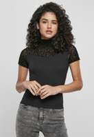 Tricou Flock Lace Turtleneck dama Urban Classics