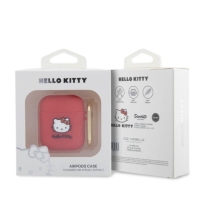 Hello Kitty Hello Kitty Silicon case for AirPods half fuschia