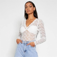 I Saw It First Premium Lace Plunge Bodysuit