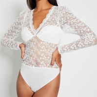 I Saw It First Premium Lace Plunge Bodysuit