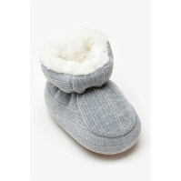 Be You Fur Lined Booties Grey