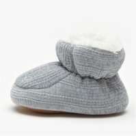 Be You Fur Lined Booties Grey