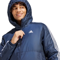 Jacheta Men's adidas Essentials 3-Stripes Insulated Hooded navy blue IS1278