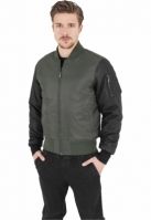 Jacheta Basic Bomber piele Imitation Sleeve Urban Classics