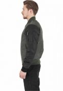 Jacheta Basic Bomber piele Imitation Sleeve Urban Classics