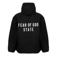 Jacheta FEAR OF GOD ESSENTIALS Logo Hooded Coaches copil