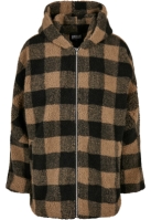 Jacheta Hooded Oversized Check Sherpa dama Urban Classics