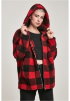 Jacheta Hooded Oversized Check Sherpa dama Urban Classics