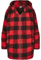 Jacheta Hooded Oversized Check Sherpa dama Urban Classics