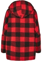 Jacheta Hooded Oversized Check Sherpa dama Urban Classics