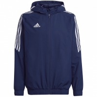 Jacheta Men's adidas Condivo 22 All-Weather navy blue HA6266