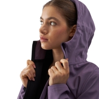 Jacheta 's softshell 4F F285 dark purple 4FWAW24TSOFF285 50S dama