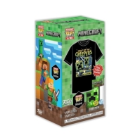 Tricou GAME POP&: Minecraft- Blue Creeper (M)