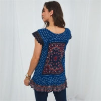 Joe Browns Joe Browns Blue Boho Top