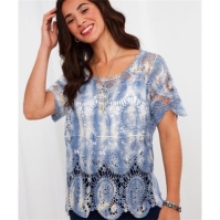 Joe Browns Paisley Crochet Top