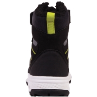 Pantof Kappa Floki Tex 's , black and lime 260975K 1133 copil