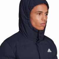 Kurtka meska adidas Helionic Hooded Down granatowa HG8750