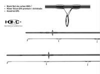 Lanseta negru WIDOW XT CARP 3,60M 325G 3.0LBS DAIWA