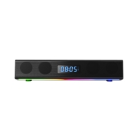 Stealth LED Light-Up Rechargeable Portable Soundbar for Gaming Music and Movies