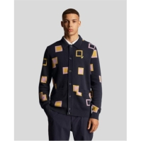 Lyle and Scott Lyle Square Knit Car Sn99