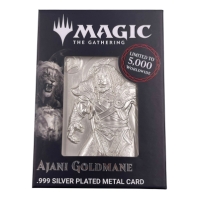 Magic the Gathering MTG Silver Plated Ajani Goldmane Metal Collectible