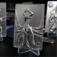 Magic the Gathering MTG Silver Plated Nicol Bolas Metal Collectible