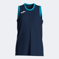 Camasa Cancha Sleeveless Dark Navy Fluor Turquoise Joma