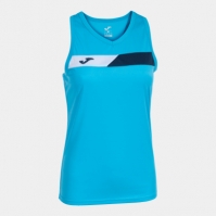 Camasa Court Sleeveless Fluor Turquoise Navy White Joma