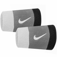 Frotka na reke Nike szeroka Swoosh szaro-czarna 2 szt. N0001586016OS