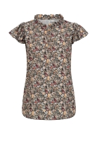 Bluse mit 4er Knopfleiste und Blumen Print Cloud5ive