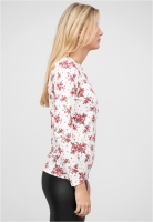 Bluse mit Knopfleiste und Blumen Print Cloud5ive