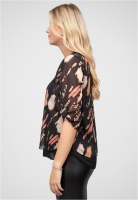 Chiffon Top mit Zipper und Print Cloud5ive