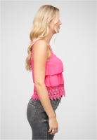 Chiffon Stufen Top mit Spitze 3-lagig Cloud5ive