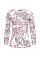 Langarm Top mit Bl䴴er Print Cloud5ive